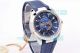 VSF Swis Copy Omega Aqua Terra Blue Worldtimer Rubber Band Watch 43MM (3)_th.jpg